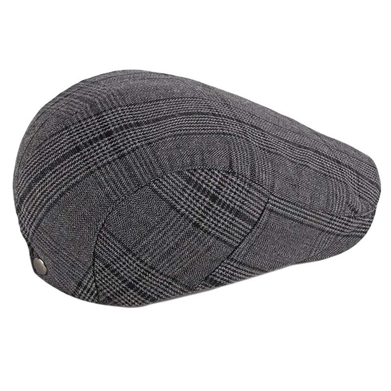 Qunson 2 Pack Men's Cotton Flat Cap Ivy Gatsby Newsboy Hat (L) - Image 3